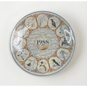 Wedgwood Vintage 1988 Calendar Collector Plate Sea Birds Etruria & Barlaston